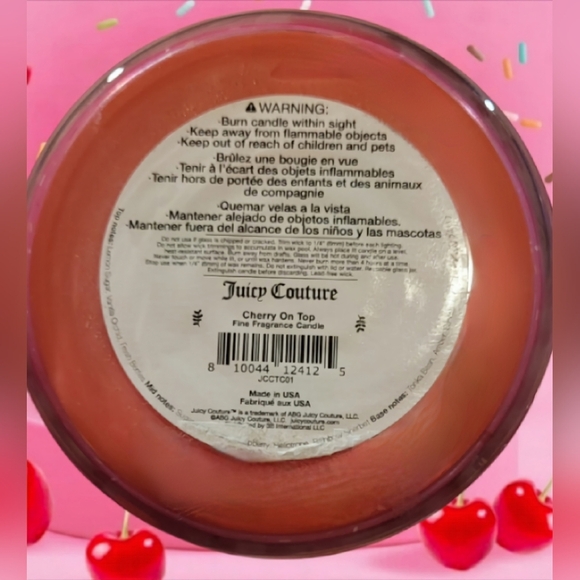 BRAND NEW JUICY COUTURE CHERRY ON TOP CANDLE 14.5 OZ - Picture 3 of 3